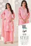 Sypik By Blue Hills Rayon Thread Work Kurti With Bottom Dupatta 